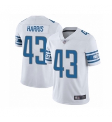 Men's Detroit Lions #43 Will Harris White Vapor Untouchable Limited Player Football Jersey
