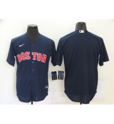 Men's Nike Boston Red Sox Blank Navy Royal Alternate Stitched Baseball Jersey