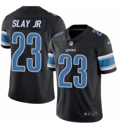 Men's Nike Detroit Lions #23 Darius Slay Elite Black Rush Vapor Untouchable NFL Jersey