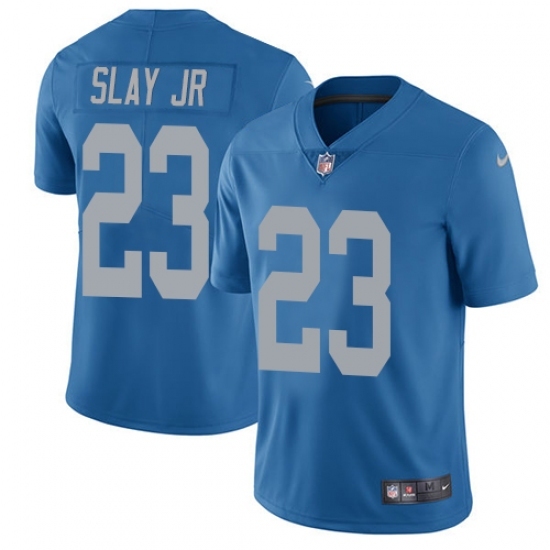 Men's Nike Detroit Lions #23 Darius Slay Jr Blue Alternate Vapor Untouchable Limited Player NFL Jersey Men's Nike Detroit Lions #23 Darius Slay Jr Blue Alternate Vapor Untouchable Limited Player NFL Jersey