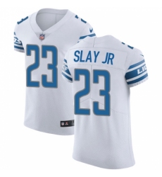 Men's Nike Detroit Lions #23 Darius Slay Jr White Vapor Untouchable Elite Player NFL Jersey