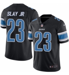 Men's Nike Detroit Lions #23 Darius Slay Limited Black Rush Vapor Untouchable NFL Jersey