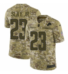 Men's Nike Detroit Lions #23 Darius Slay Limited Camo 2018 Salute to Service NFL Jersey