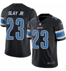 Youth Nike Detroit Lions #23 Darius Slay Jr Limited Black Rush Vapor Untouchable NFL Jersey