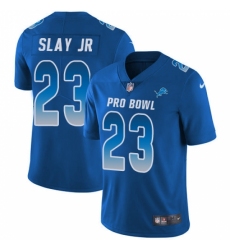 Youth Nike Detroit Lions #23 Darius Slay Jr Limited Royal Blue 2018 Pro Bowl NFL Jersey
