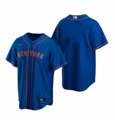 Men's Nike New York Mets Blank Royal Alternate Road Stitched Baseball Jersey