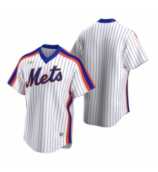 Men's Nike New York Mets Blank White Cooperstown Collection Home Stitched Baseball Jersey