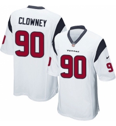 Men's Nike Houston Texans #90 Jadeveon Clowney Game White NFL Jersey