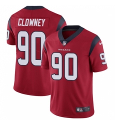 Men's Nike Houston Texans #90 Jadeveon Clowney Limited Red Alternate Vapor Untouchable NFL Jersey