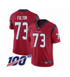 Men's Houston Texans #73 Zach Fulton Red Alternate Vapor Untouchable Limited Player 100th Season Football Jersey