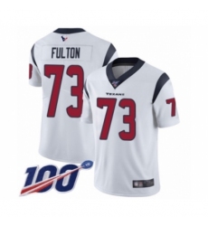 Men's Houston Texans #73 Zach Fulton White Vapor Untouchable Limited Player 100th Season Football Jersey