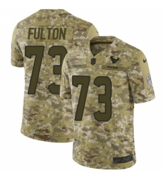 Men's Nike Houston Texans #73 Zach Fulton Limited Camo 2018 Salute to Service NFL Jersey