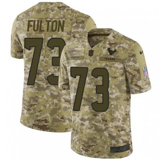 Men's Nike Houston Texans #73 Zach Fulton Limited Camo 2018 Salute to Service NFL Jersey Men's Nike Houston Texans #73 Zach Fulton Limited Camo 2018 Salute to Service NFL Jersey