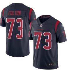 Men's Nike Houston Texans #73 Zach Fulton Limited Navy Blue Rush Vapor Untouchable NFL Jersey