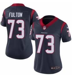 Women's Nike Houston Texans #73 Zach Fulton Navy Blue Team Color Vapor Untouchable Limited Player NFL Jersey