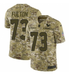 Youth Nike Houston Texans #73 Zach Fulton Limited Camo 2018 Salute to Service NFL Jersey
