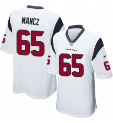 Men's Nike Houston Texans #65 Greg Mancz Game White NFL Jersey