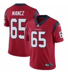 Men's Nike Houston Texans #65 Greg Mancz Limited Red Alternate Vapor Untouchable NFL Jersey