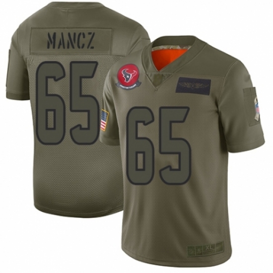 Women's Houston Texans #65 Greg Mancz Limited Camo 2019 Salute to Service Football Jersey Women's Houston Texans #65 Greg Mancz Limited Camo 2019 Salute to Service Football Jersey