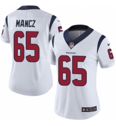 Women's Nike Houston Texans #65 Greg Mancz Limited White Vapor Untouchable NFL Jersey