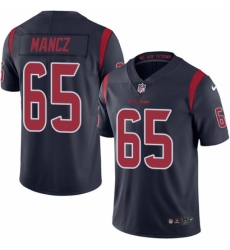 Youth Nike Houston Texans #65 Greg Mancz Limited Navy Blue Rush Vapor Untouchable NFL Jersey