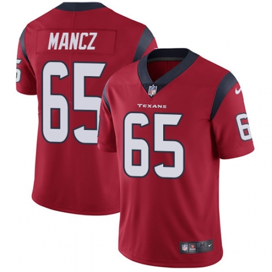 Youth Nike Houston Texans #65 Greg Mancz Limited Red Alternate Vapor Untouchable NFL Jersey Youth Nike Houston Texans #65 Greg Mancz Limited Red Alternate Vapor Untouchable NFL Jersey