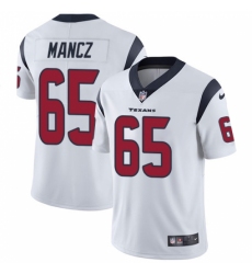 Youth Nike Houston Texans #65 Greg Mancz Limited White Vapor Untouchable NFL Jersey