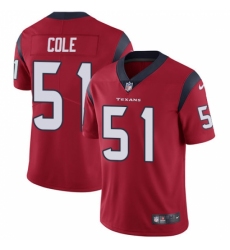 Youth Nike Houston Texans #51 Dylan Cole Red Alternate Vapor Untouchable Limited Player NFL Jersey