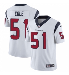 Youth Nike Houston Texans #51 Dylan Cole White Vapor Untouchable Limited Player NFL Jersey