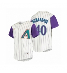 Men's Arizona Diamondbacks #40 Madison Bumgarner Nike Cream 2020 Cooperstown Collection Alternate Jersey