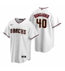 Men's Nike Arizona Diamondbacks #40 Madison Bumgarner White Home Stitched Baseball Jersey