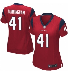 Women's Nike Houston Texans #41 Zach Cunningham Game Red Alternate NFL Jersey