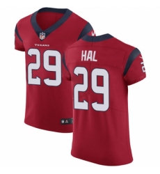 Men's Nike Houston Texans #29 Andre Hal Red Alternate Vapor Untouchable Elite Player NFL Jersey