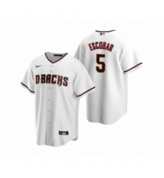 Men's Arizona Diamondbacks #5 Eduardo Escobar Nike White Replica Home Jersey