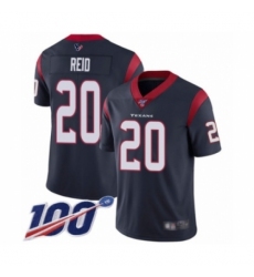 Men's Houston Texans #20 Justin Reid Navy Blue Team Color Vapor Untouchable Limited Player 100th Season Football Jersey