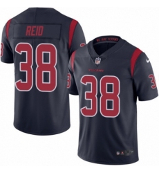 Men's Nike Houston Texans #38 Justin Reid Elite Navy Blue Rush Vapor Untouchable NFL Jersey