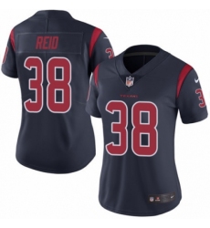 Women's Nike Houston Texans #38 Justin Reid Limited Navy Blue Rush Vapor Untouchable NFL Jersey