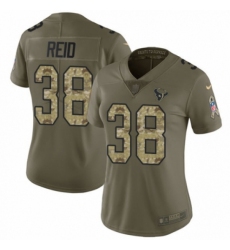 Women's Nike Houston Texans #38 Justin Reid Limited Olive Camo 2017 Salute to Service NFL Jersey