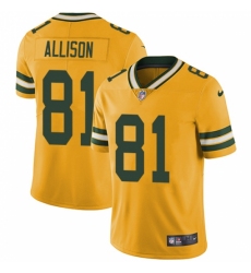 Men's Nike Green Bay Packers #81 Geronimo Allison Elite Gold Rush Vapor Untouchable NFL Jersey