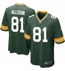 Men's Nike Green Bay Packers #81 Geronimo Allison Game Green Team Color NFL Jersey