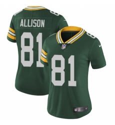 Women's Nike Green Bay Packers #81 Geronimo Allison Green Team Color Vapor Untouchable Limited Player NFL Jersey