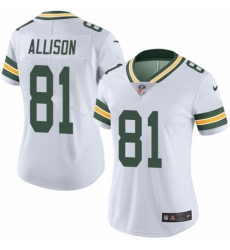 Women's Nike Green Bay Packers #81 Geronimo Allison White Vapor Untouchable Limited Player NFL Jersey