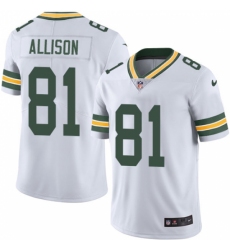 Youth Nike Green Bay Packers #81 Geronimo Allison White Vapor Untouchable Limited Player NFL Jersey