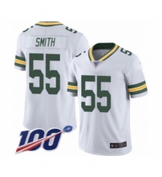 Men's Green Bay Packers #55 Za'Darius Smith White Vapor Untouchable Limited Player 100th Season Football Jersey