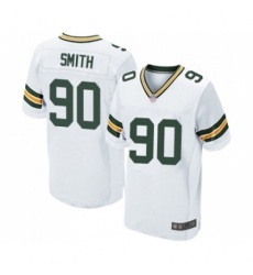 Men's Green Bay Packers #90 Za'Darius Smith Elite White Football Jersey