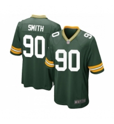 Men's Green Bay Packers #90 Za'Darius Smith Game Green Team Color Football Jersey