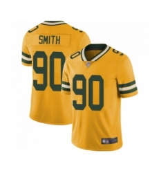 Men's Green Bay Packers #90 Za'Darius Smith Limited Gold Rush Vapor Untouchable Football Jersey