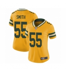Women's Green Bay Packers #55 Za'Darius Smith Limited Gold Rush Vapor Untouchable Football Jersey