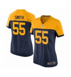 Women's Green Bay Packers #55 Za'Darius Smith Limited Navy Blue Alternate Football Jersey