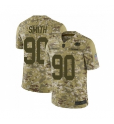 Youth Green Bay Packers #90 Za'Darius Smith Limited Camo 2018 Salute to Service Football Jersey
